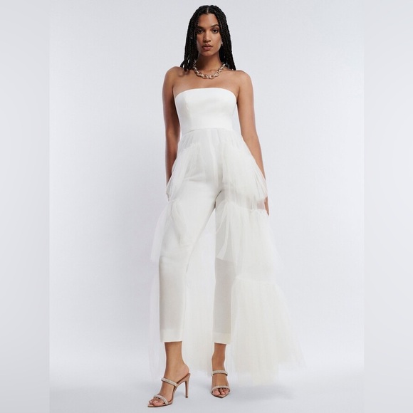 BCBG Ambrosia Strapless Jumpsuit Gown - Picture 6 of 7